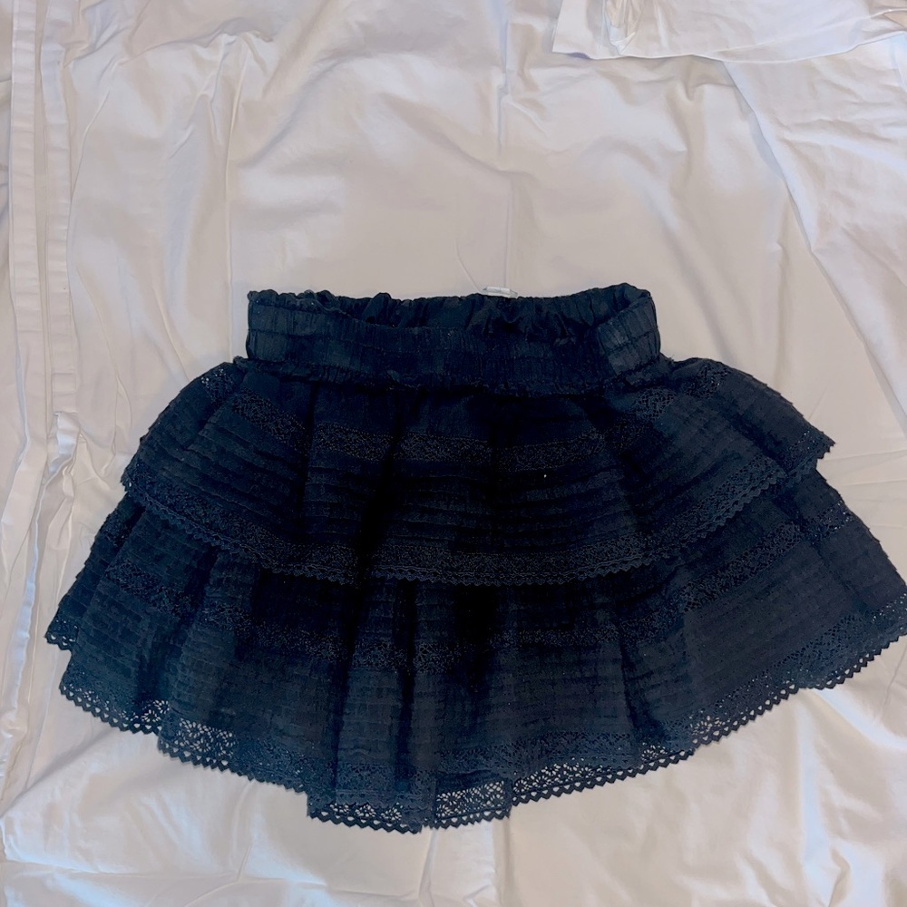 BLACK FRILLY SKIRT (AERIE)